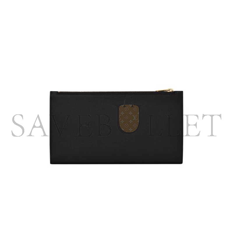 YSL UPTOWN POUCH IN GRAIN DE POUDRE LEATHER 5821241GF0J1000 (21.5*12*2.5cm)